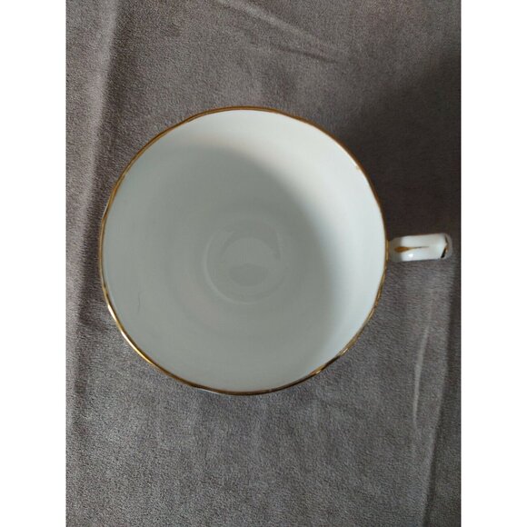 Gladstone Bone China Cup & Saucer Primrose 5863 Pink Purple Floral Gold Trim - Picture 5 of 10